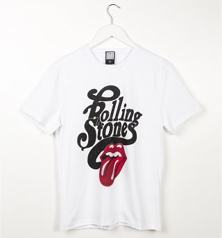 White Rolling Stones Licked T-Shirt from Amplified White Rolling Stones Licked T-Shirt from Amplified