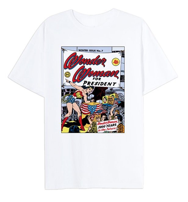 White Wonder Woman For President Oversized Tyler T-Shirt from Daisy Street White Wonder Woman For President Oversized Tyler T-Shirt from Daisy Street