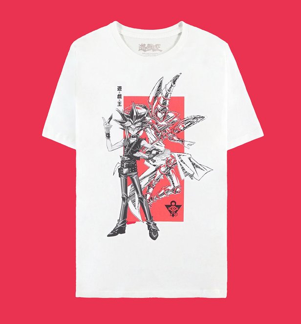 Yu-Gi-Oh! Yami Yugi and Dark Magician White T-Shirt