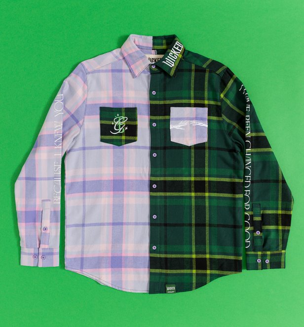 Wicked: For Good Glinda and Elphaba Flannel Shirt from Cakeworthy Wicked: For Good Glinda and Elphaba Flannel Shirt from Cakeworthy