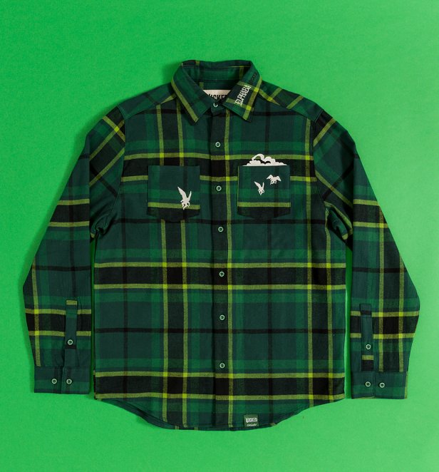 Wicked: For Good Elphaba No Good Deed Goes Unpunished Flannel Shirt from Cakeworthy Wicked: For Good Elphaba No Good Deed Goes Unpunished Flannel Shirt from Cakeworthy