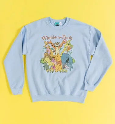 Disney Winnie The Pooh And Friends Blue Sweater