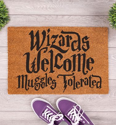 Wizards Welcome Muggles Tolerated Door Mat