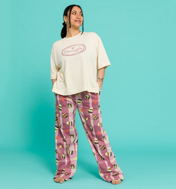 Women's Gilmore Girls In My Gilmore Era Wide Leg Pyjamas