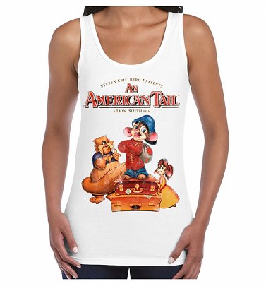 Women's An American Tail White Vest Women's An American Tail White Vest