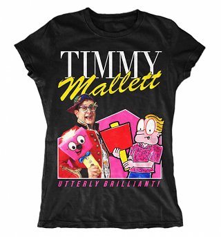 Women's Retro Timmy Mallett Black T-Shirt Women's Retro Timmy Mallett Black T-Shirt