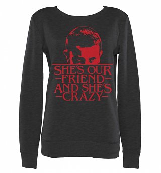 Women's She's Our Friend Eleven Stranger Things Inspired Sweater Women's She's Our Friend Eleven Stranger Things Inspired Sweater