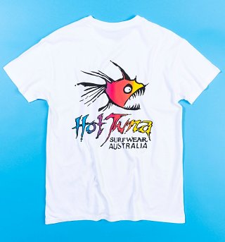 Women's White Hot Tuna Oversized T-Shirt with Back Print Women's White Hot Tuna Oversized T-Shirt with Back Print