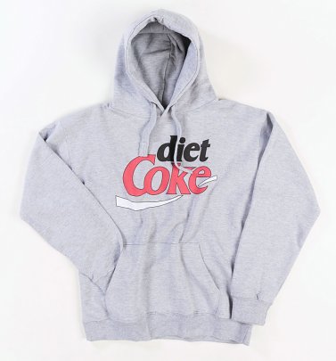 Women's Retro Diet Coke Logo Grey Hoodie Women's Retro Diet Coke Logo Grey Hoodie