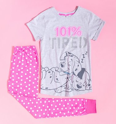 Women's 101 Dalmatians 101% Tired Pyjamas Women's 101 Dalmatians 101% Tired Pyjamas