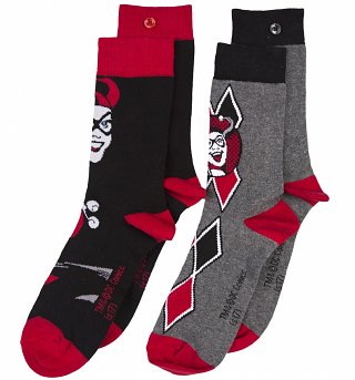 Women's 2pk Harley Quinn Socks Women's 2pk Harley Quinn Socks