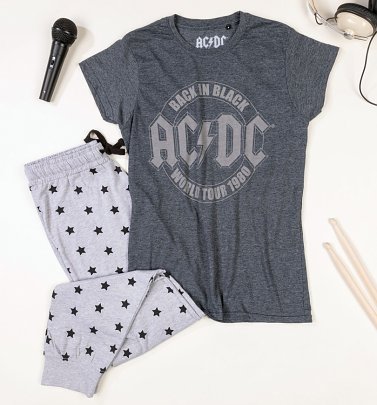 Women's AC/DC 1980 Tour Logo Pyjamas Women's AC/DC 1980 Tour Logo Pyjamas