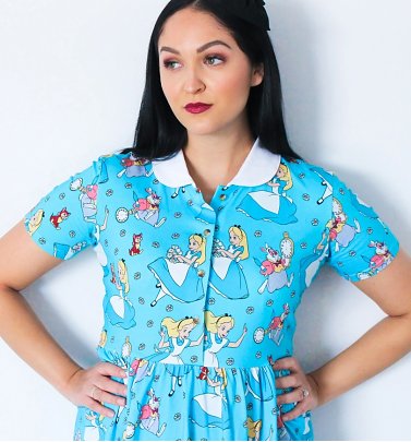 Women's Alice In Wonderland Daisy Collared Dress from Cakeworthy Women's Alice In Wonderland Daisy Collared Dress from Cakeworthy