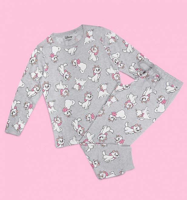 Women's Aristocats All Over Print Marie Long Sleeve Disney Pyjamas