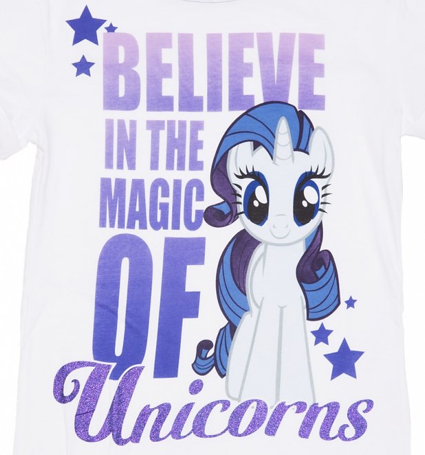 Women's Believe In The Magic Of Unicorns Rarity My Little Pony Pyjamas Women's Believe In The Magic Of Unicorns Rarity My Little Pony Pyjamas