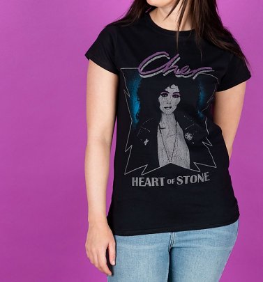 Women's Black Cher Heart Of Stone Fitted T-Shirt Women's Black Cher Heart Of Stone Fitted T-Shirt
