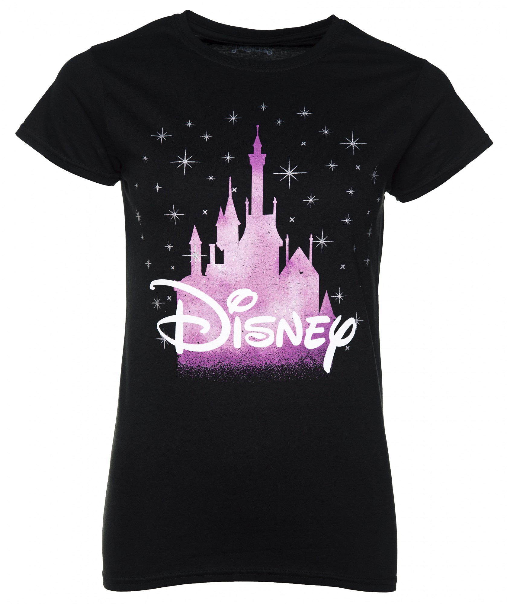 Women's Black Disney Castle TShirt
