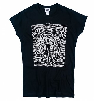 Women's Black Doctor Who TARDIS Wave T-Shirt Women's Black Doctor Who TARDIS Wave T-Shirt