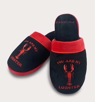Women's Black Friends You Are My Lobster Slippers Women's Black Friends You Are My Lobster Slippers