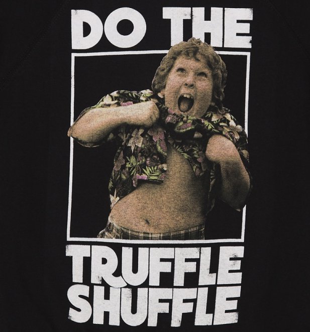 Women's Black Goonies Do The TruffleShuffle Slogan Sweater Women's Black Goonies Do The TruffleShuffle Slogan Sweater