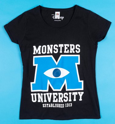 Women's Black Monsters University T-Shirt Women's Black Monsters University T-Shirt