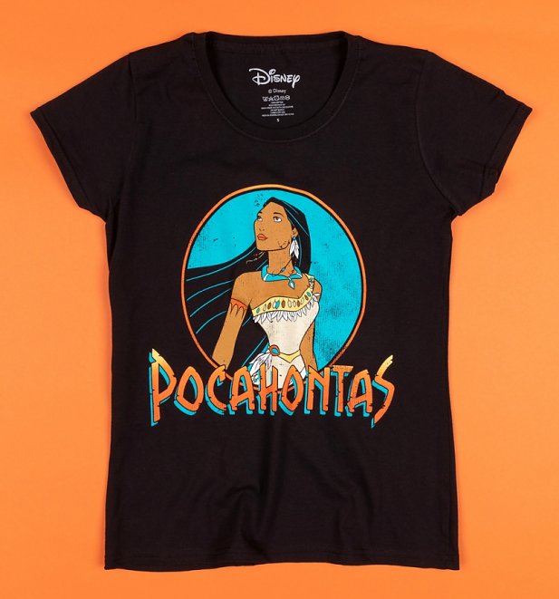 Women's Black Pocahontas Fitted T-Shirt Women's Black Pocahontas Fitted T-Shirt