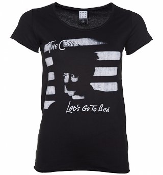 Women's Black The Cure Let's Go To Bed T-Shirt from Amplified Women's Black The Cure Let's Go To Bed T-Shirt from Amplified