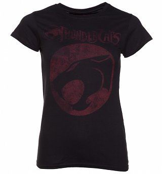 Women's Black ThunderCats Logo T-Shirt Women's Black ThunderCats Logo T-Shirt
