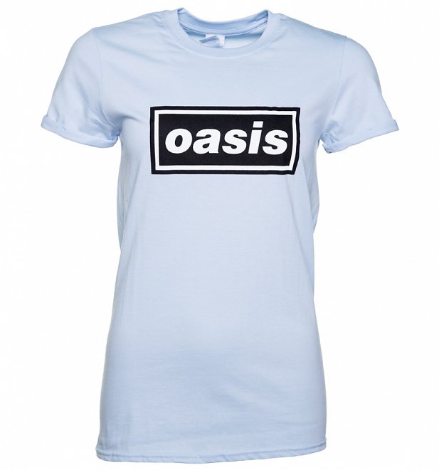Women's Blue Oasis Logo Boyfriend T-Shirt Women's Blue Oasis Logo Boyfriend T-Shirt