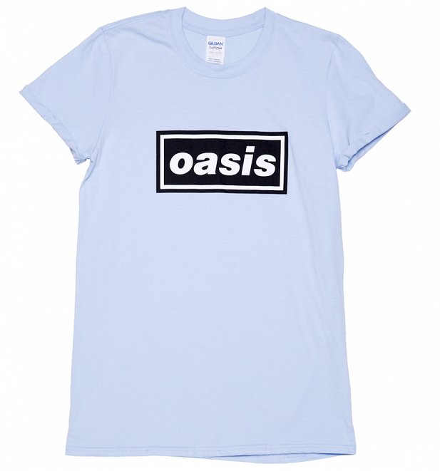 Women's Blue Oasis Logo Boyfriend T-Shirt Women's Blue Oasis Logo Boyfriend T-Shirt