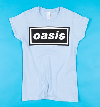 Women's Blue Oasis Logo Fitted T-Shirt Women's Blue Oasis Logo Fitted T-Shirt