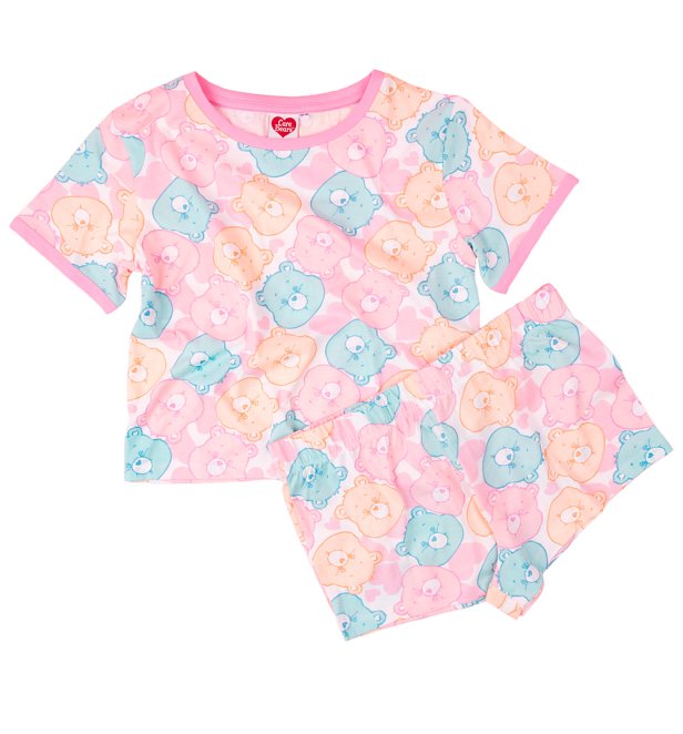 Women's Care Bears All Over Print Shortie Pyjama Set Women's Care Bears All Over Print Shortie Pyjama Set