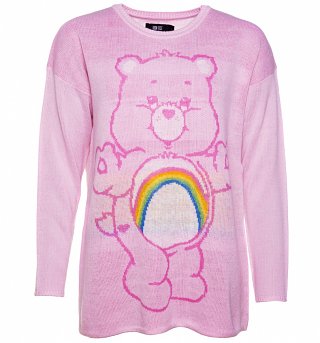 Women's Care Bears Cheer Bear Oversized Slouch Sweater from Iron Fist Women's Care Bears Cheer Bear Oversized Slouch Sweater from Iron Fist