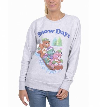 Women's Care Bears Snow Days Grey Sweater Women's Care Bears Snow Days Grey Sweater