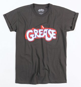Women's Charcoal Grease Logo Boyfriend T-Shirt Women's Charcoal Grease Logo Boyfriend T-Shirt
