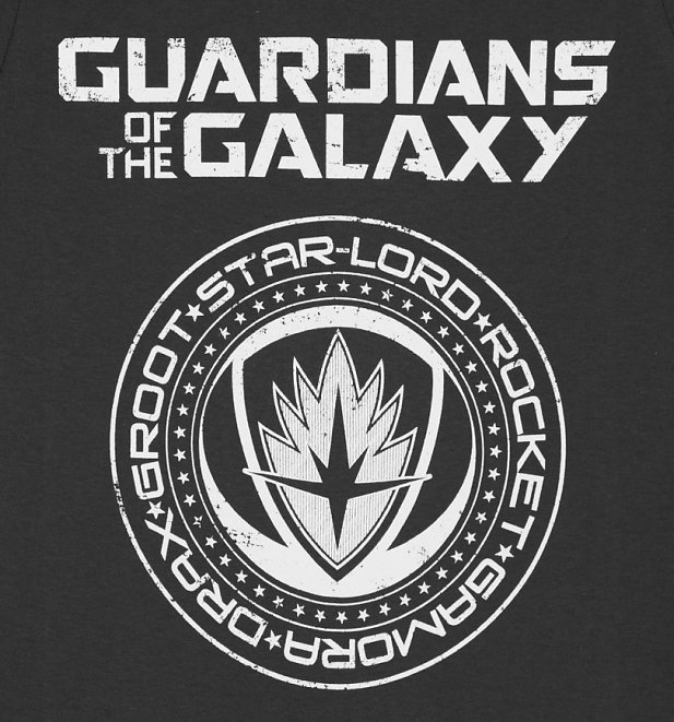 Women's Charcoal Guardians of The Galaxy Crest Logo T-Shirt Women's Charcoal Guardians of The Galaxy Crest Logo T-Shirt