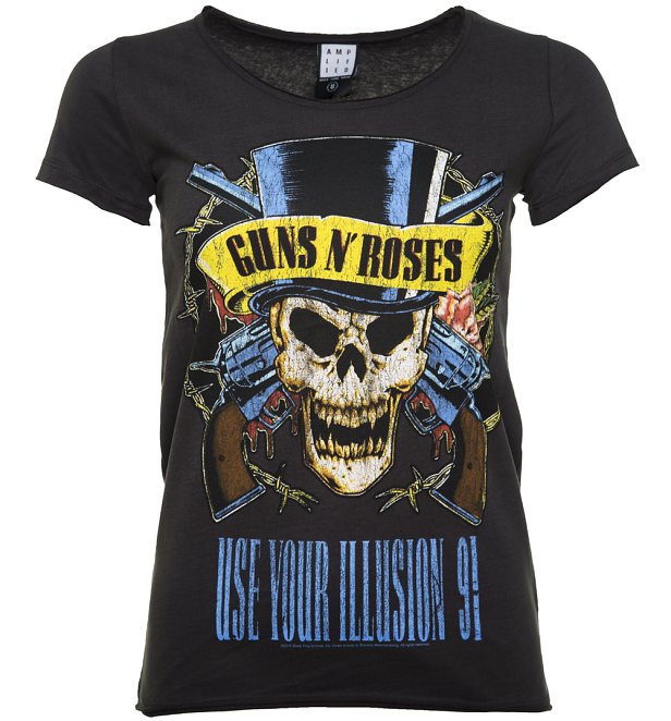 Women's Charcoal Guns N' Roses Use Your Illusion T-Shirt from Amplified Women's Charcoal Guns N' Roses Use Your Illusion T-Shirt from Amplified