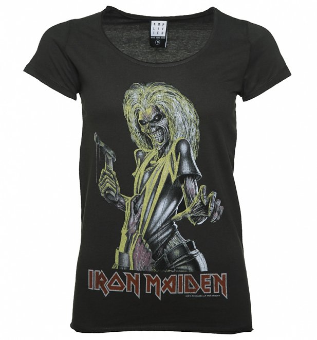 Women's Charcoal Iron Maiden Killers T-Shirt from Amplified