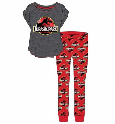 Women's Charcoal Jurassic Park Pyjamas Women's Charcoal Jurassic Park Pyjamas