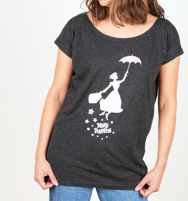 Mary Poppins Silhouette Oversized T-Shirt