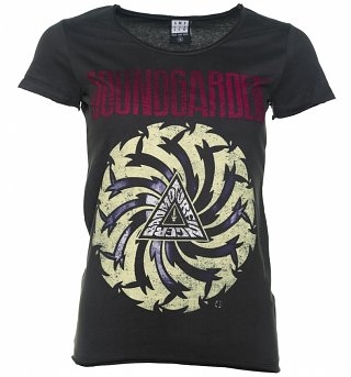 Women's Charcoal Soundgarden Badmotorfinger T-Shirt from Amplified Women's Charcoal Soundgarden Badmotorfinger T-Shirt from Amplified