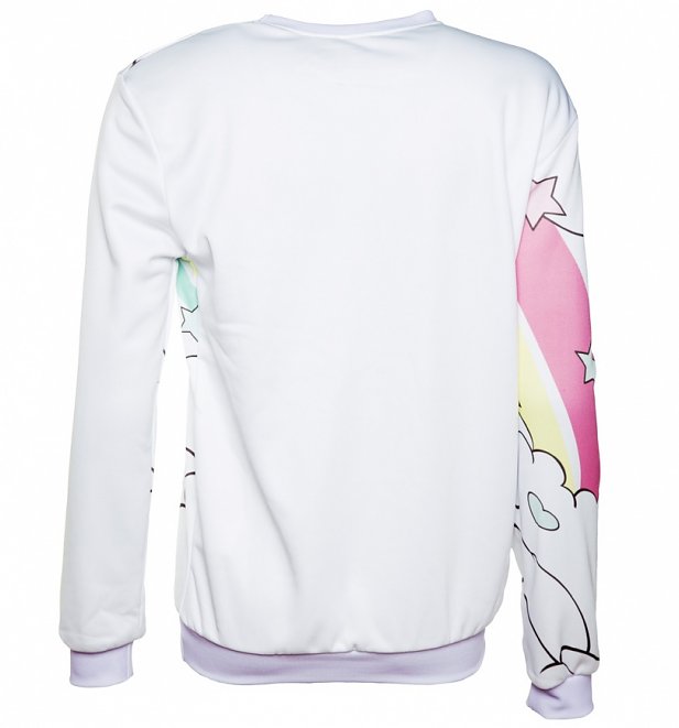 Women's Classic My Little Pony Princess Sparkle Rainbow Ringer Sweater Women's Classic My Little Pony Princess Sparkle Rainbow Ringer Sweater