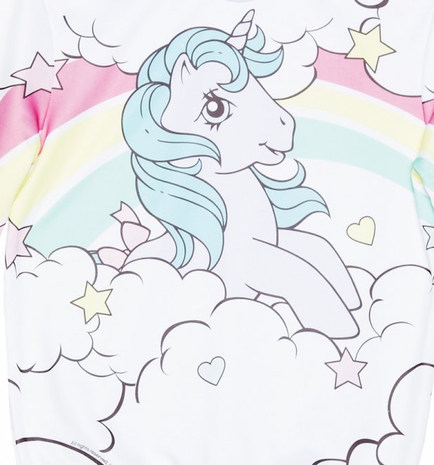 Women's Classic My Little Pony Princess Sparkle Rainbow Ringer Sweater Women's Classic My Little Pony Princess Sparkle Rainbow Ringer Sweater