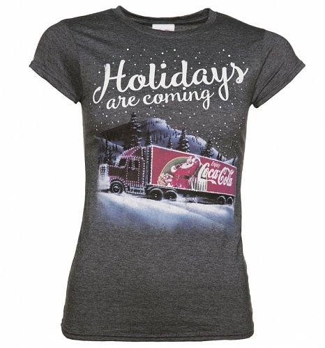 Women's Coca-Cola Truck Holidays Are Coming T-Shirt Women's Coca-Cola Truck Holidays Are Coming T-Shirt