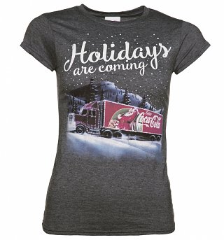 Women's Coca-Cola Truck Holidays Are Coming T-Shirt Women's Coca-Cola Truck Holidays Are Coming T-Shirt