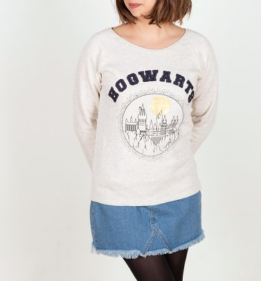 Women's Cream Harry Potter Hogwarts Sweater Women's Cream Harry Potter Hogwarts Sweater