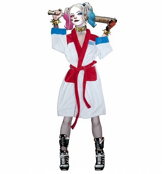 Women's DC Comics Harley Quinn Suicide Squad Dressing Gown Women's DC Comics Harley Quinn Suicide Squad Dressing Gown