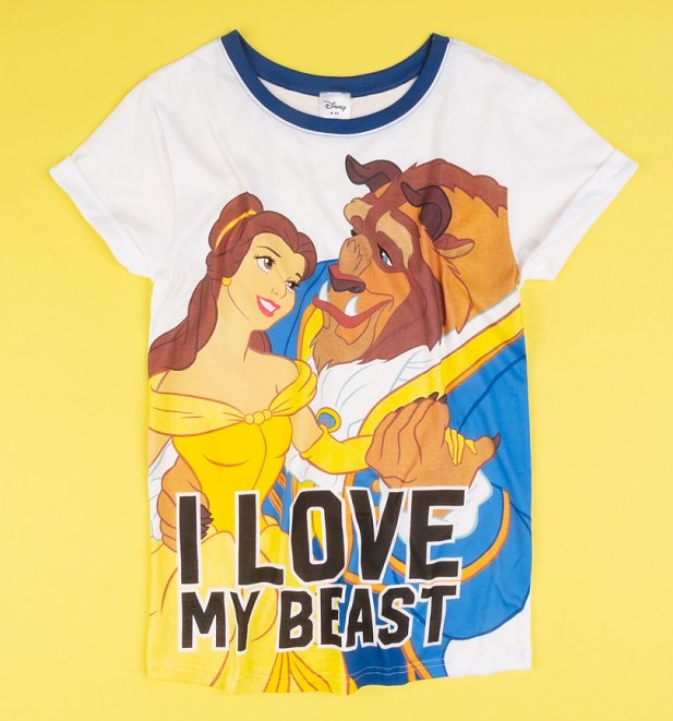 Women's Disney I Love My Beast Beauty And The Beast Pyjamas Women's Disney I Love My Beast Beauty And The Beast Pyjamas