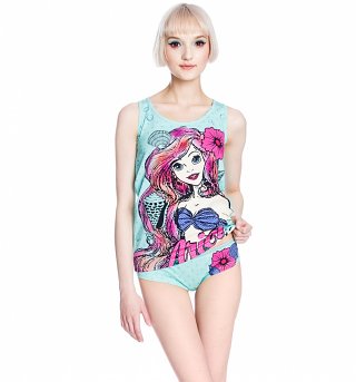 Women's Disney Little Mermaid Vest And Briefs Set Women's Disney Little Mermaid Vest And Briefs Set