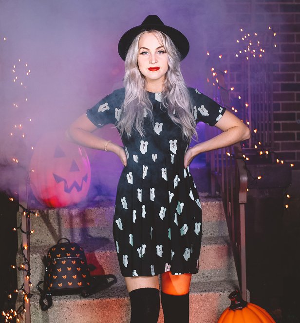 Women's Disney Mickey Ghost Dress from Cakeworthy Women's Disney Mickey Ghost Dress from Cakeworthy